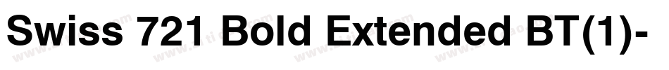 Swiss 721 Bold Extended BT(1)字体转换